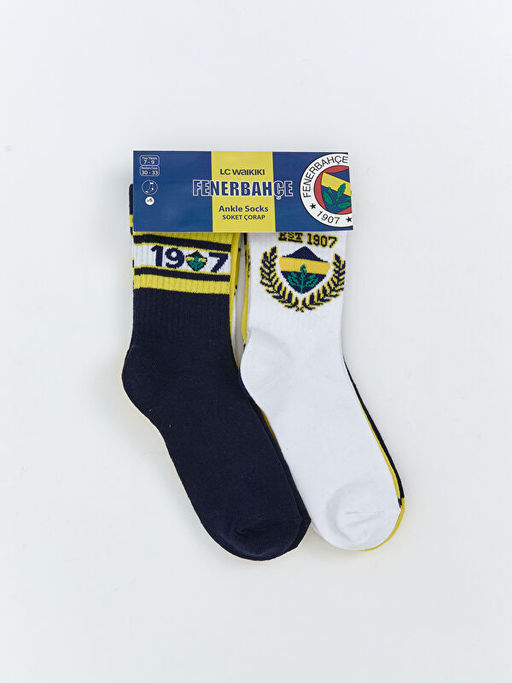 Fenerbah?e Desenli Erkek ?ocuk Soket ?orap 5li