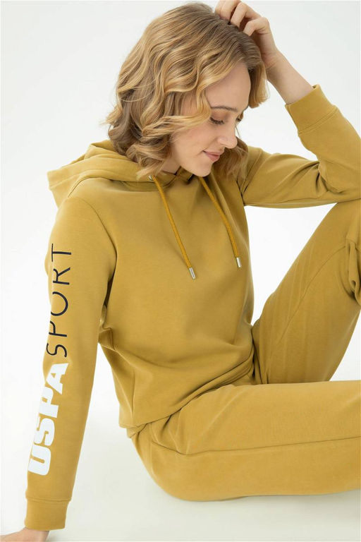 Женский свитшот фисташкового зеленого цвета - U.s. polo assn фото 9