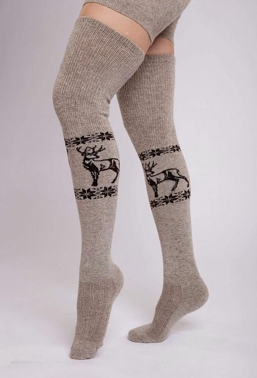 Чулки из 100% монгольской шерсти (арт. 01131) - Тод оймс ххк фото 5