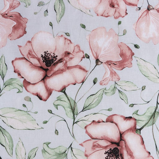 Постельное бельё Этель 2 сп Flowers 175х215см,200х220см,50х70см-2 шт, поплин,125 г/м2  фото 3