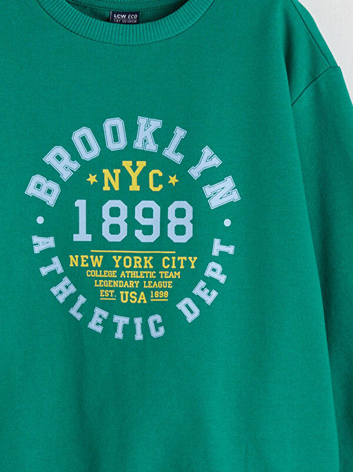 Bisiklet Yaka Erkek ?ocuk Sweatshirt