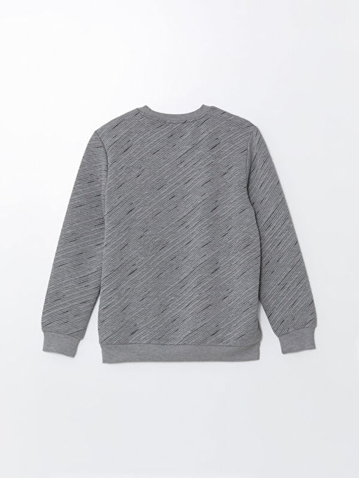 Bisiklet Yaka Uzun Kollu Erkek Sweatshirt - Waikiki фото 2