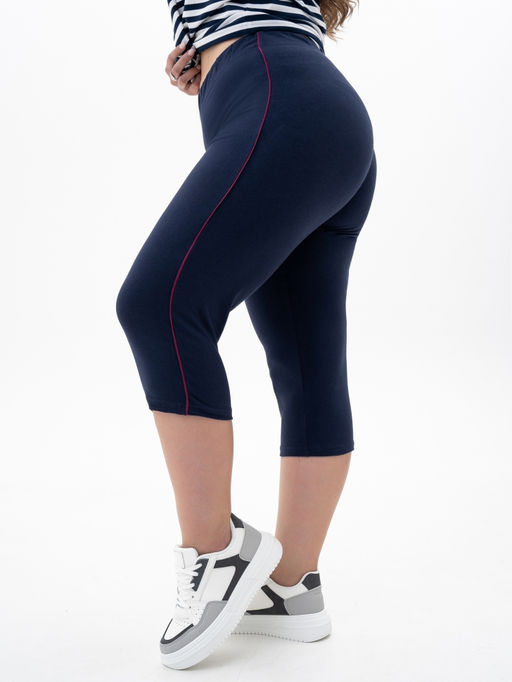 Бриджи хлопок 95%, лайкра 5%,темно-синие