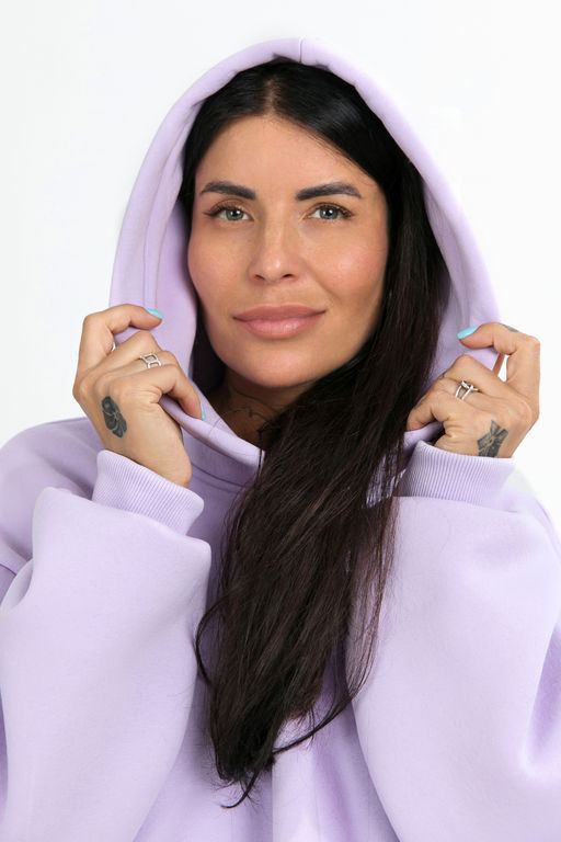 Толстовка Hoodievs woman-lavanda