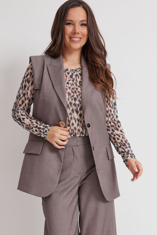 Костюм Magia mody 2625-Р коричнево-серый