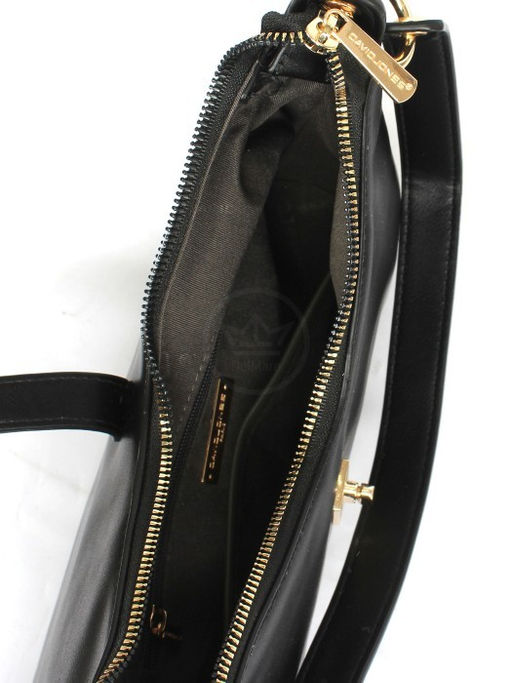 Сумка женская искусственная кожа DJ-СМ 6731-BLACK, 1отд, плечевой ремень, черный SALE 257774 - Adelia фото 8