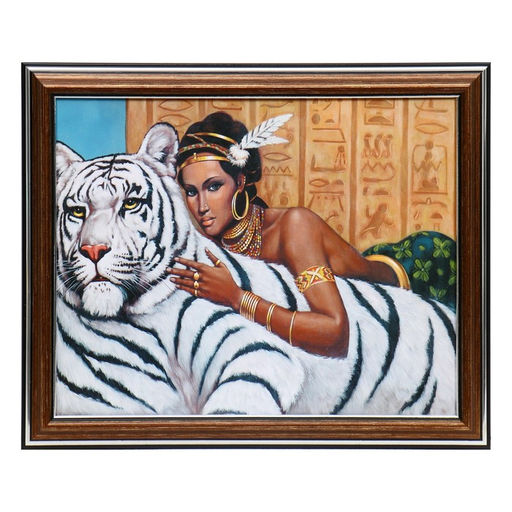 Картина «Белый тигр», 20×25 (28×23) см