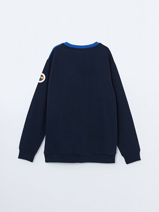 Bisiklet Yaka Fenerbah?e Bask?l? Erkek ?ocuk Sweatshirt