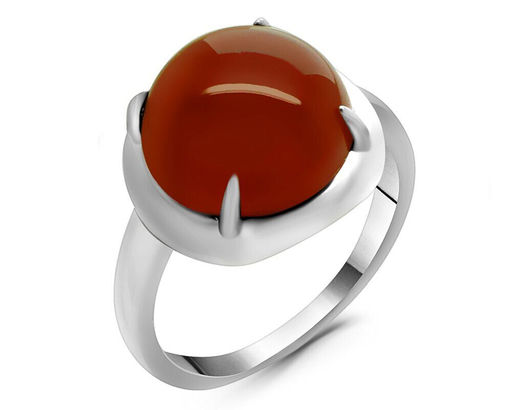 Кольцо из серебра сердолик, МЦВА168