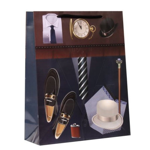 Цена за 12 шт. Пакет подарочный 26x32x9см 23 февраля / 474-1 /уп 12/960/ микс - Галеонтрейд фото 5