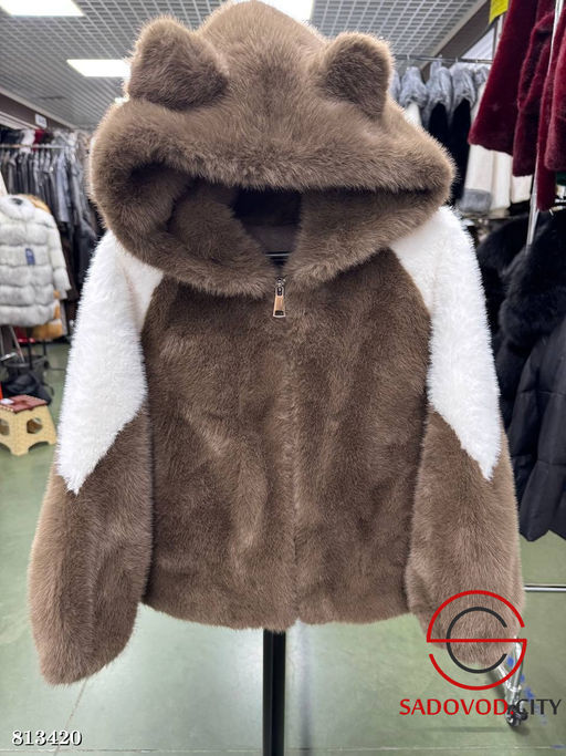 Детская шубка под норку из эко меха - Bruno фото 2