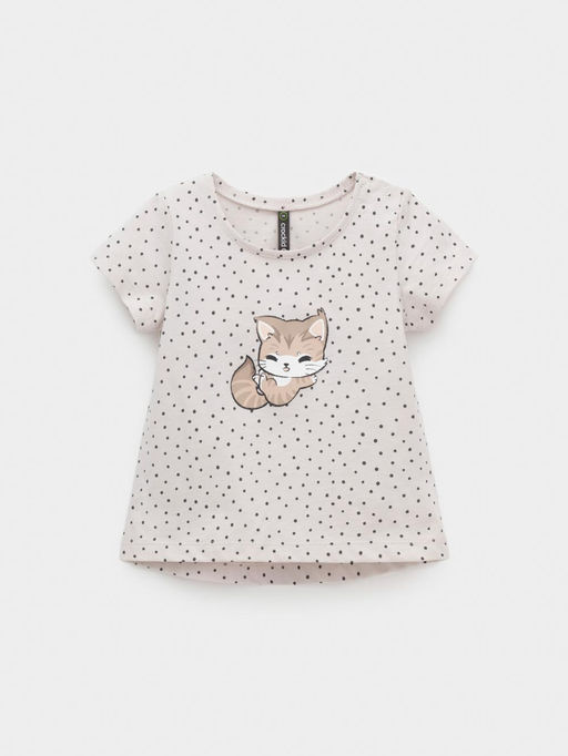 КР 302854/бежевый 4002 Н084 к607 фуфайка (футболка) д/дев яс