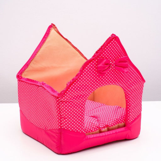 Домик Нежность, 34 х 32 х 37 см, розовый - Пижон фото 6