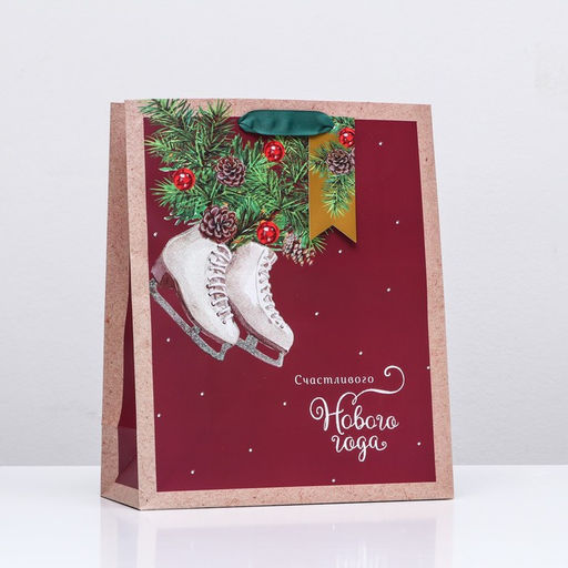 Пакет подарочный Твой подарок ,люкс 26 х 32 х 12 см - Simaland фото 3