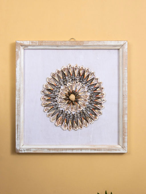 Панно «Композиция из ракушек», 45×3×45 см