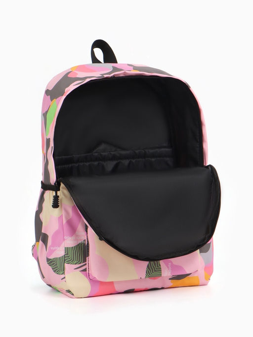 Рюкзак школьный на молнии, с карманами, с абстрактным рисунком, размер 30?13?42 см, с принтом, чёрный