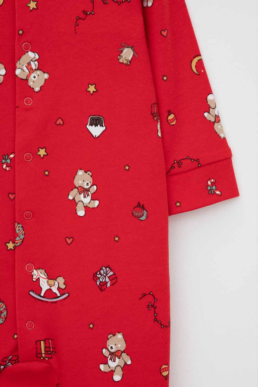 К 6487/насыщенно-красный,мишки на празднике комбинезон яс - Crockid фото 4
