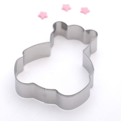 Цена за 5 шт. Форма для печенья «Медвежонок», 6×6.5×1.5 см, цвет серебристый