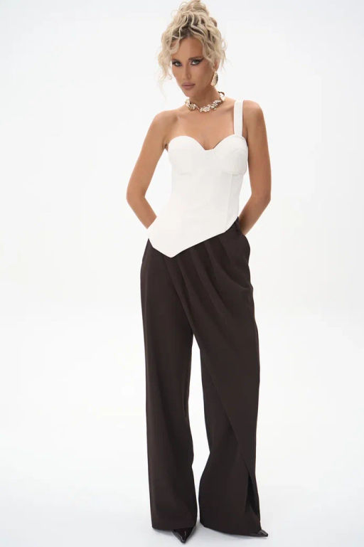 Брюки Шарлиз (шоколадный) - Эльза фото 8