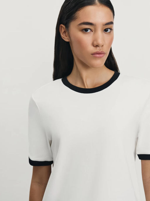 Футболка с контрасными окантовками / Zarina  фото 6