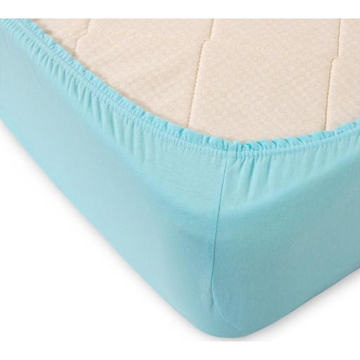 Простыня на резинке Купу-купу, 180х200х20 см, бирюза, трикотаж - Kupu-kupu фото 8