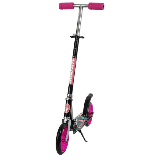 Самокат GRAFFITI, складной, колёса PU 200 мм, ABEC 7, цвет чёрный  фото 2