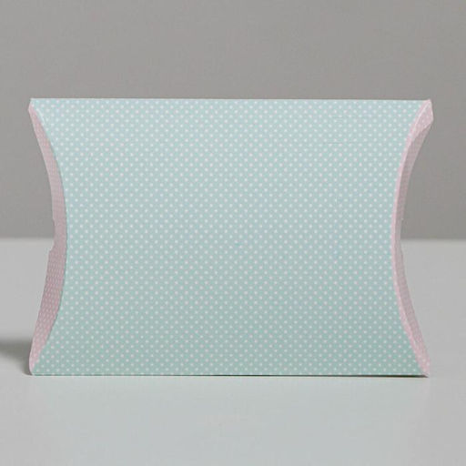 Цена за 5 шт. Коробка подарочная складная фигурная, упаковка, «Белый горошек», 11 х 8 х 2 см