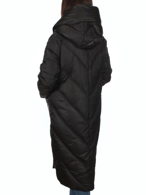 21-381 BLACK Пальто зимнее женское (200 гр. тинсулейт) - Fashion фото 4