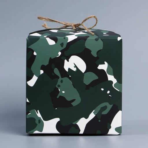 Цена за 2 шт. Коробка подарочная складная, упаковка, 23 февраля, 12?12?12 см