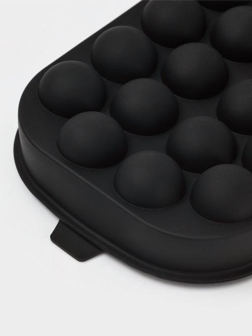 Форма для льда "Шарики", 22 ячейки , 21х14х3,5 см, цвет черный