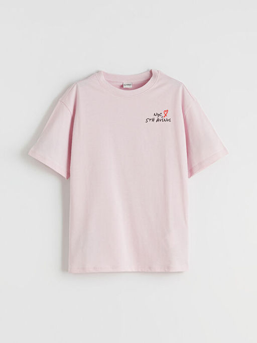 NYC Yaz? Bask?l? K?z ?ocuk Ti??rt