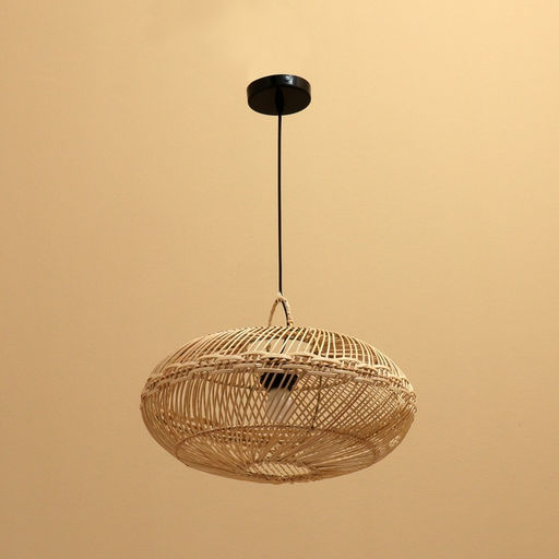 Светильник потолочный из ротанга «Ваю», 1×120 Вт, Е27, 40×40×20 см