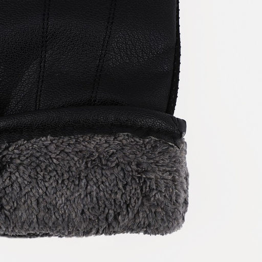 Перчатки мужские, безразмерные, с утеплителем, цвет чёрный - Simaland фото 3