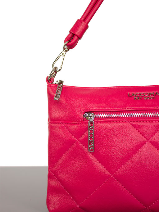 LACCOMA сумка Майя-24-L815-маджента эко кожа хлопок фото 3