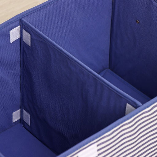 Короб стеллажный для хранения Полосы, 44.53024.5 см, синий - Simaland фото 8