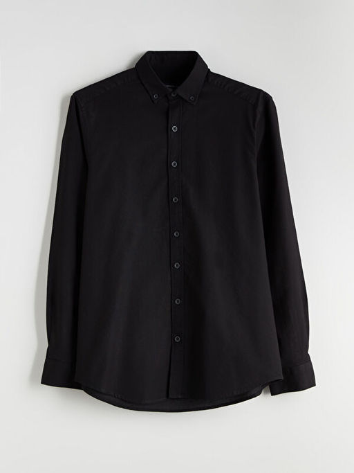Slim Fit Uzun Kollu Oxford Erkek G?mlek