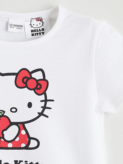 Hello Kitty Bask?l? K?z ?ocuk ?ortlu Pijama Tak?m?