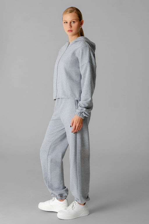 Арт. 2545 Костюм женский с брюками 44-50 (4 шт) Цвет:серый меланж