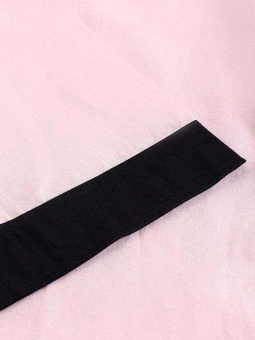 Халат женский длинный SL HOME Rose, размер 44-52, лён 100%, розовый