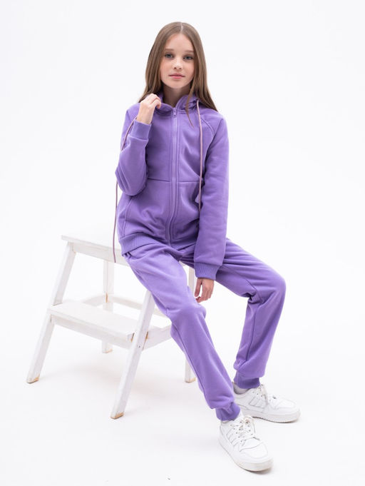 058 Детский утепленный костюм на молнии, милка