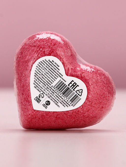 Бомбочка для ванны С 8 Марта!, 130 г, аромат нежной розы, Чистое счастье  фото 2