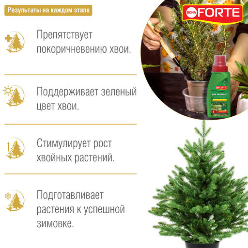 Компл. мин. удобр. "Bona Forte Красота" Для хвойных растений фл.285мл