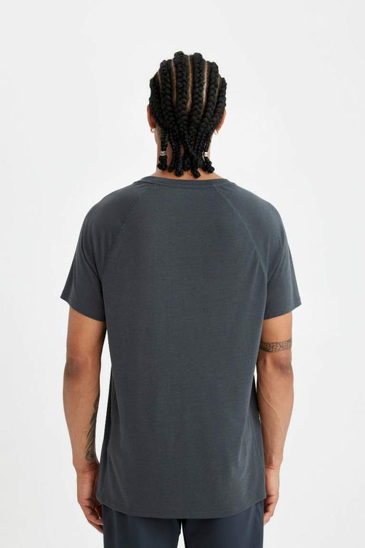 DeFactoFit Спортивная футболка стандартного кроя с круглым вырезом и короткими рукавами  фото 6