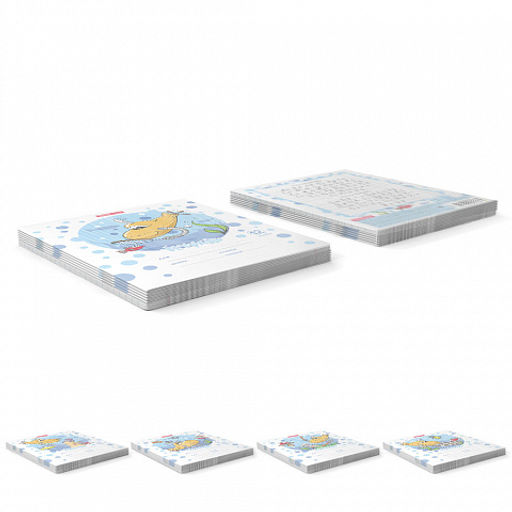 Цена за 10 шт. Тетрадь школьная ученическая ErichKrause Funny Submarine, 12 листов, линейка (в плёнке по 10 шт.)_MIX-PACK  фото 9