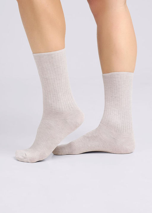 CLE Носки жен.Д2422 база лапша меланж св.бежевый - Clever wear фото 9