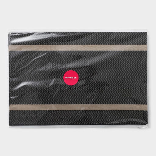 Цена за 12 шт. Салфетка сервировочная на стол Доляна «Рона», 45×30 см, коричневая