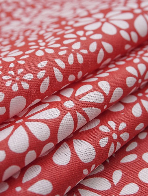 Бязь "Аура" цв.красный, ш.1.5м, хлопок-100%,120гр/м.кв