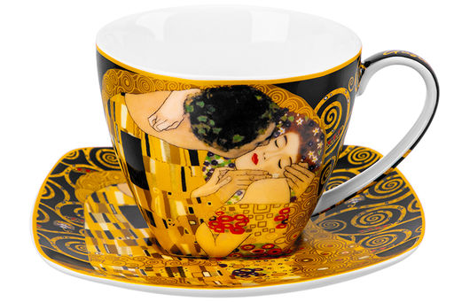 Чайн. пара 2 пр. 250 мл 11,5*9*7,5 см Поцелуй на черном, NEW BONE CHINA - Elan gallery фото 4