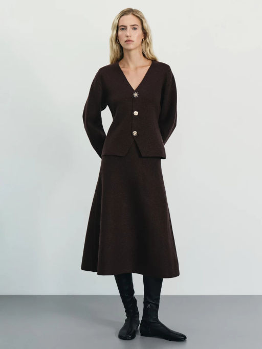 Юбка А-силуэта с люрексной нитью / Zarina