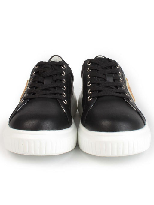 05-SD12-3D BLACK Кроссовки женские (натуральная кожа)